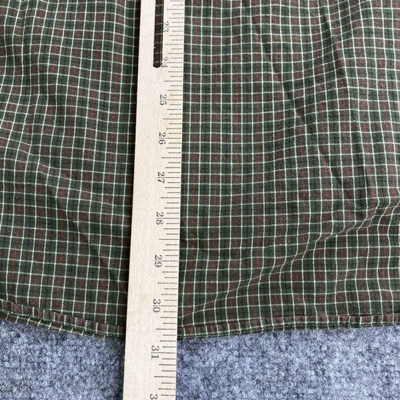 VTG Abercrombie & Fitch Shirt Mens Green Plaid Button Down 90s Preppy Hong Kong - Picture 8 of 8